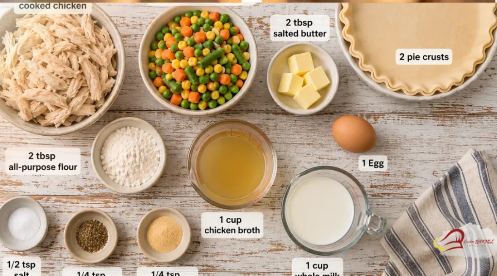 cracker barrel chicken pot pie ingredients