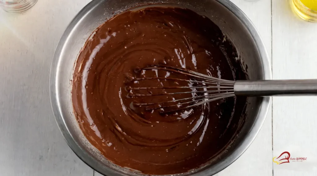 whisking the mixture 