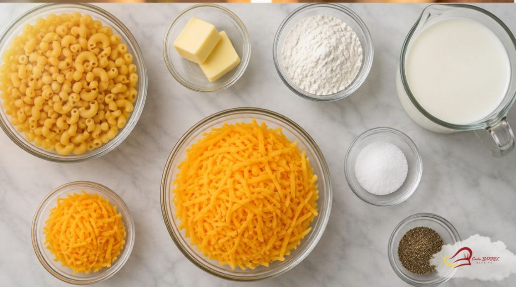Cracker Barrel Mac and Cheese recipe ingredients