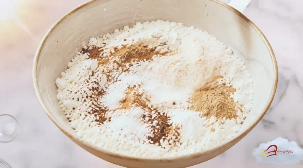 mixing the dry ingredients