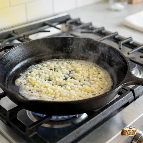 Onion Cooking for 2–3 minutes