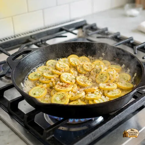 Sprinkling ¼ teaspoon of the salt over the squash